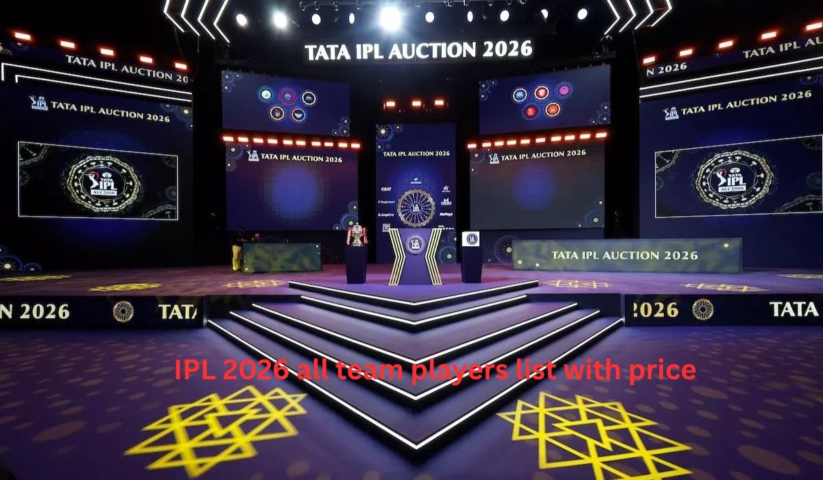 IPL 2026 All Team Players List With Price