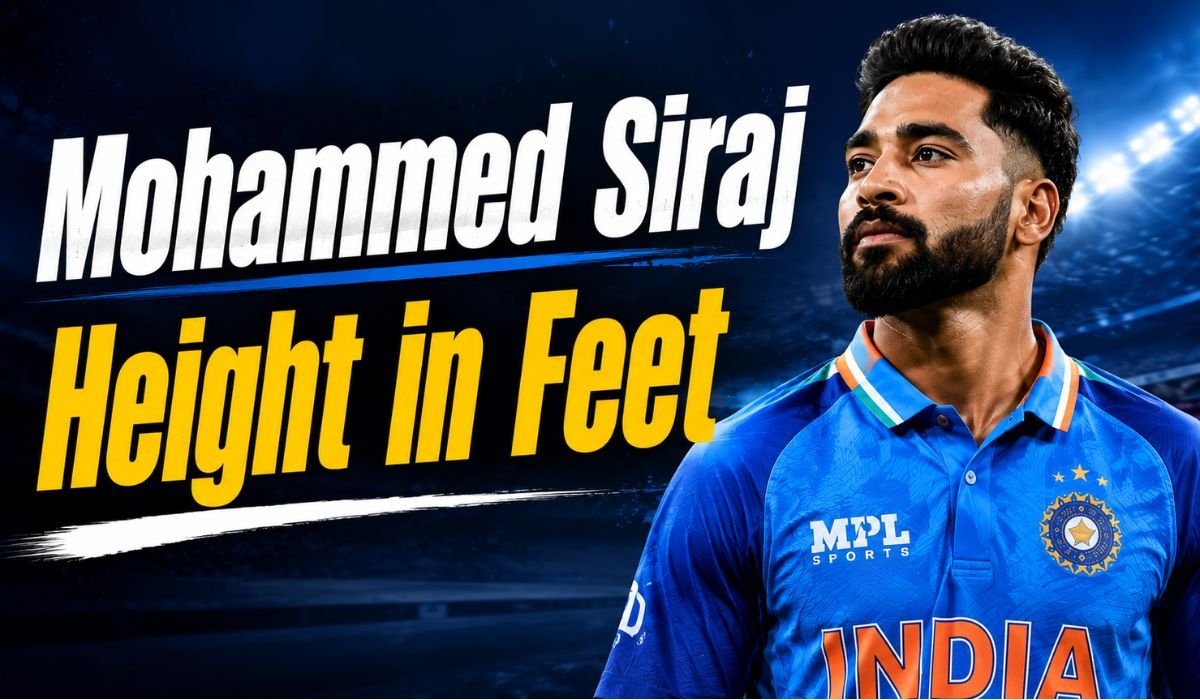 Mohammed Siraj Height in Feet